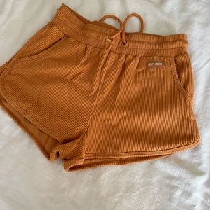 Oh polly- bo tee caramel shorts